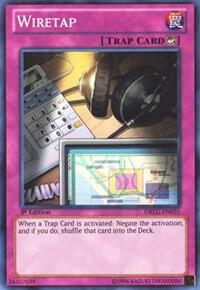 Wiretap trading card from Dragons of Legend Wiretap - Dragons of Legend YuGiOh trading card