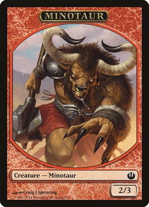 Minotaur Token - Journey Into Nyx (JOU) #3 - Token Magic: The Gathering Trading Card