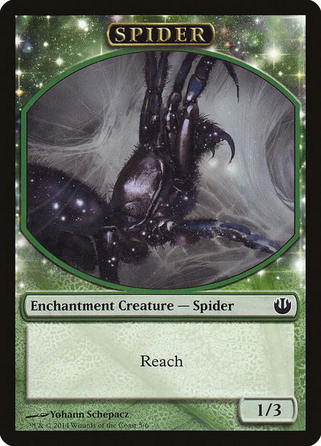 Spider Token - Journey Into Nyx Magic: The Gathering trading card