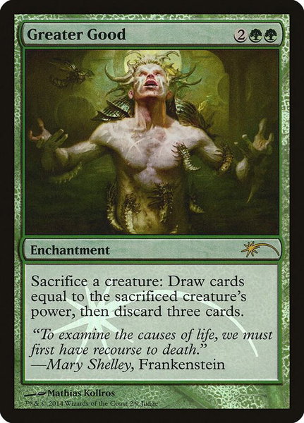 Greater Good trading card from Judge Promos Greater Good - Judge Promos Magic: The Gathering trading card