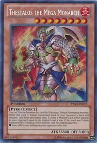 Thestalos the Mega Monarch - Primal Origin (PRIO) #PRIO-EN035 - Secret Rare YuGiOh Trading Card