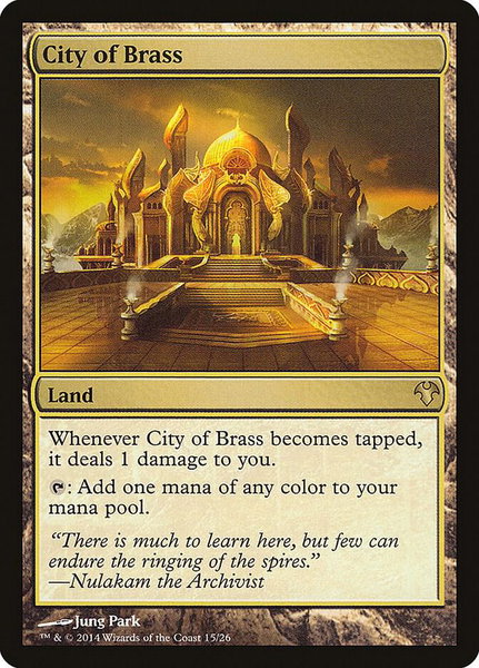 City of Brass trading card from Magic Modern Event Deck City of Brass - Magic Modern Event Deck Magic: The Gathering trading card