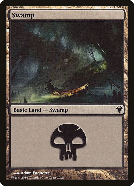 Swamp trading card from Magic Modern Event Deck Swamp - Magic Modern Event Deck Magic: The Gathering trading card