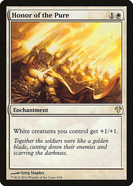 Honor of the Pure - Magic Modern Event Deck Magic: The Gathering trading card