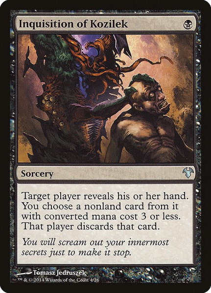 Inquisition of Kozilek trading card from Magic Modern Event Deck Inquisition of Kozilek - Magic Modern Event Deck Magic: The Gathering trading card