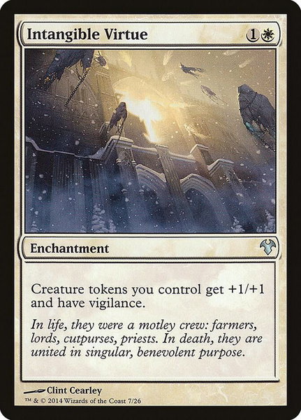 Intangible Virtue trading card from Magic Modern Event Deck Intangible Virtue - Magic Modern Event Deck Magic: The Gathering trading card