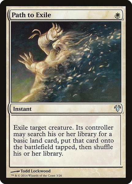 Path to Exile trading card from Magic Modern Event Deck Path to Exile - Magic Modern Event Deck Magic: The Gathering trading card
