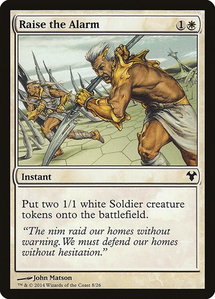 Raise the Alarm - Magic Modern Event Deck (MD1) #8 - Common Magic: The Gathering Trading Card
