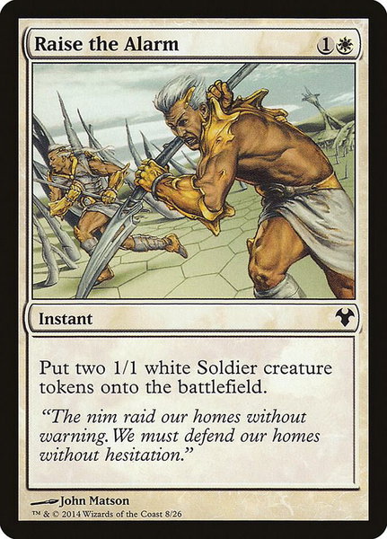 Raise the Alarm - Magic Modern Event Deck Magic: The Gathering trading card