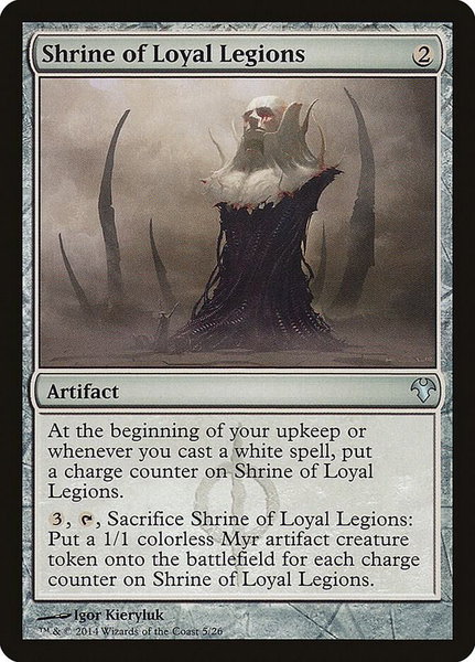 Shrine of Loyal Legions trading card from Magic Modern Event Deck Shrine of Loyal Legions - Magic Modern Event Deck Magic: The Gathering trading card