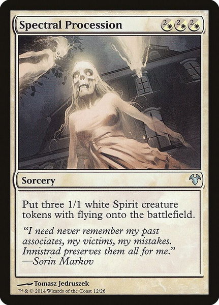 Spectral Procession trading card from Magic Modern Event Deck Spectral Procession - Magic Modern Event Deck Magic: The Gathering trading card