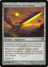 Sword of Feast and Famine - Magic Modern Event Deck (MD1) #10 - Mythic Magic: The Gathering Trading Card