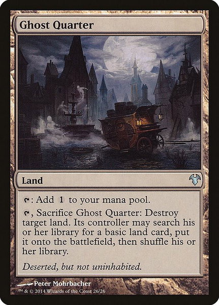Ghost Quarter trading card from Magic Modern Event Deck Ghost Quarter - Magic Modern Event Deck Magic: The Gathering trading card
