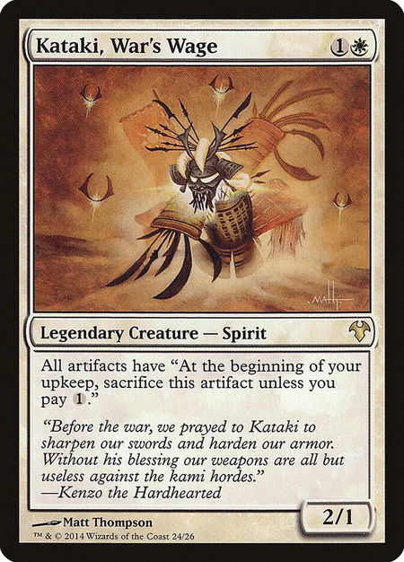 Kataki, War's Wage - Magic Modern Event Deck Magic: The Gathering trading card
