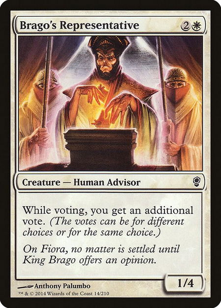 Brago's Representative - Conspiracy Magic: The Gathering trading card