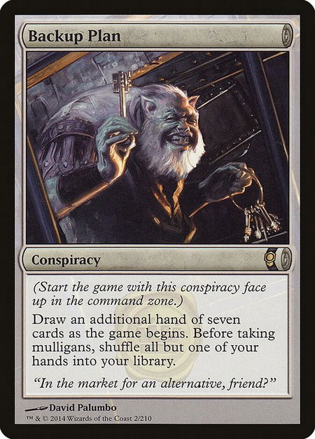 Backup Plan - Conspiracy Magic: The Gathering trading card