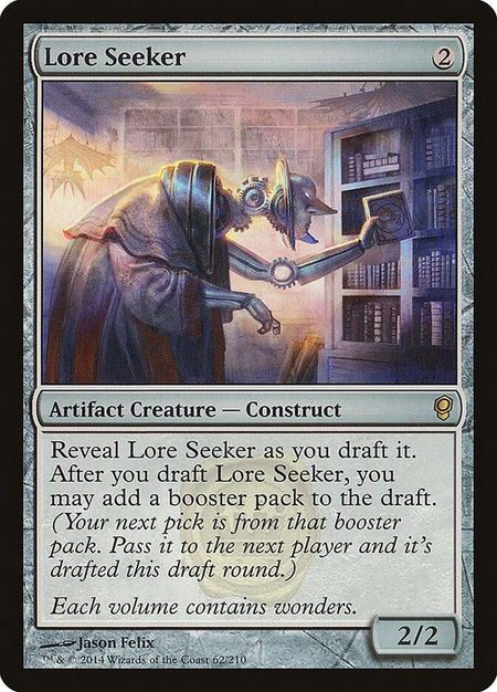 Lore Seeker - Conspiracy Magic: The Gathering trading card