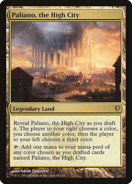 Paliano, the High City - Conspiracy Magic: The Gathering trading card