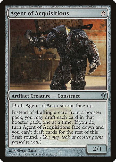 Agent of Acquisitions - Conspiracy Magic: The Gathering trading card