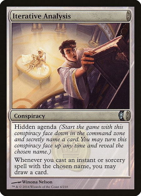 Iterative Analysis - Conspiracy Magic: The Gathering trading card