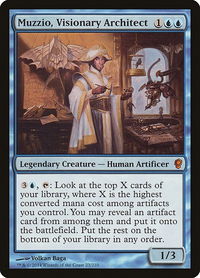 Muzzio, Visionary Architect - Conspiracy (CNS) #23 - Mythic Magic: The Gathering Trading Card