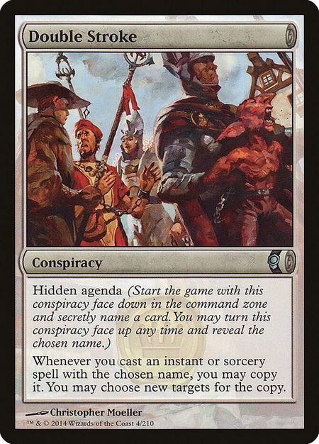 Double Stroke - Conspiracy Magic: The Gathering trading card