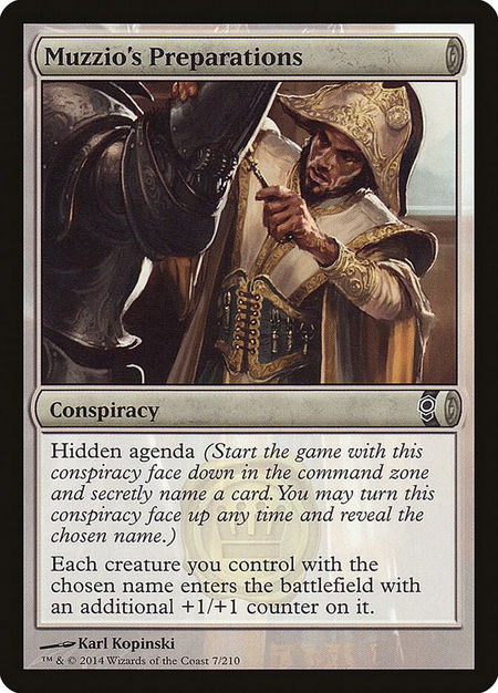 Muzzio's Preparations - Conspiracy Magic: The Gathering trading card