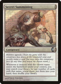 Secret Summoning - Conspiracy (CNS) #9 - Uncommon Magic: The Gathering Trading Card