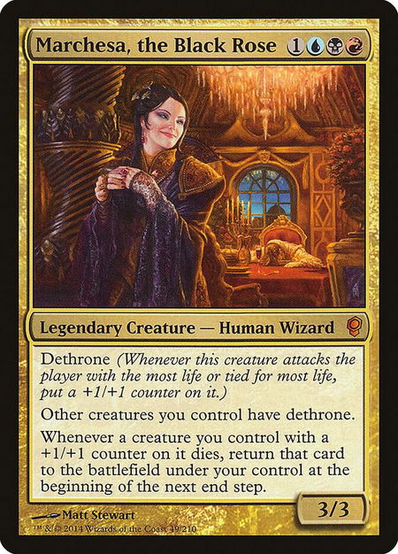 Marchesa, the Black Rose - Conspiracy Magic: The Gathering trading card