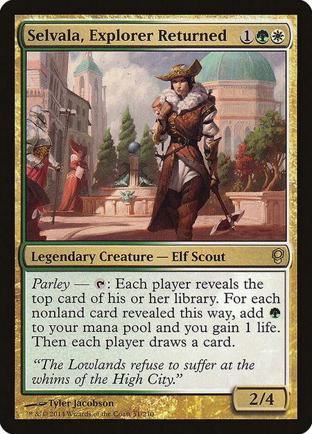 Selvala, Explorer Returned - Conspiracy Magic: The Gathering trading card