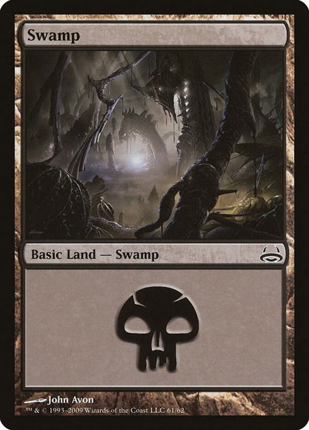 Swamp (61) - Duel Decks: Divine vs. Demonic Magic: The Gathering trading card