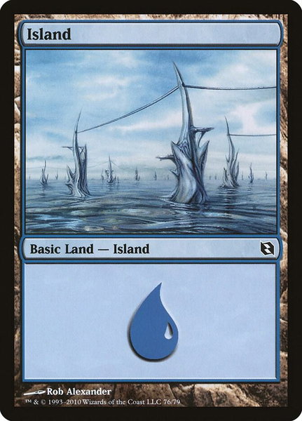 Island (76) trading card from Duel Decks: Elspeth vs. Tezzeret Island (76) - Duel Decks: Elspeth vs. Tezzeret Magic: The Gathering trading card