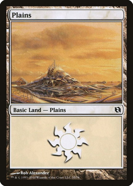 Plains (35) - Duel Decks: Elspeth vs. Tezzeret Magic: The Gathering trading card