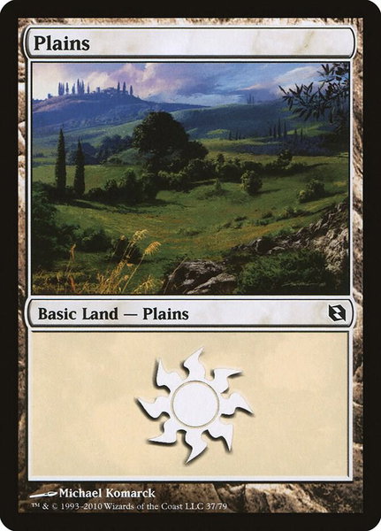 Plains (37) - Duel Decks: Elspeth vs. Tezzeret Magic: The Gathering trading card