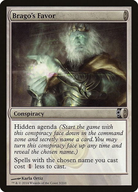 Brago's Favor - Conspiracy Magic: The Gathering trading card