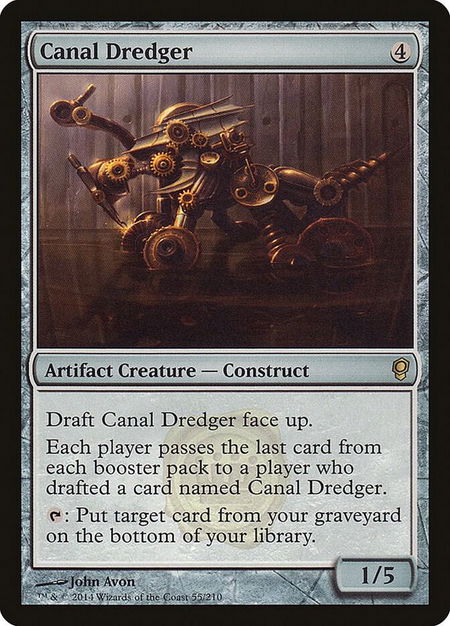 Canal Dredger - Conspiracy Magic: The Gathering trading card