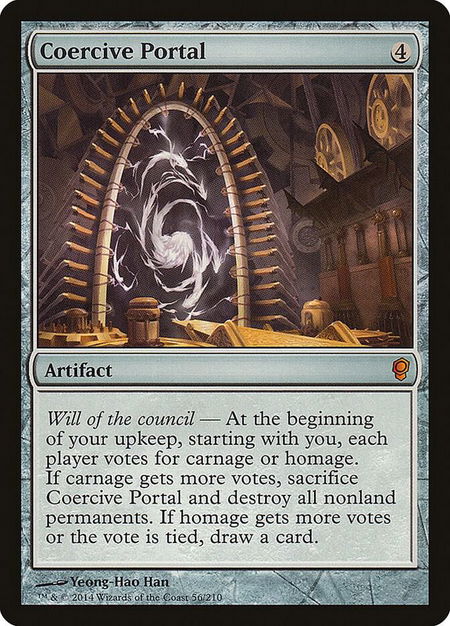 Coercive Portal - Conspiracy Magic: The Gathering trading card