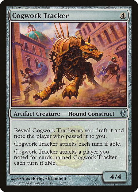 Cogwork Tracker - Conspiracy Magic: The Gathering trading card