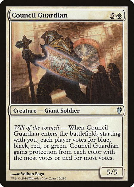 Council Guardian - Conspiracy Magic: The Gathering trading card