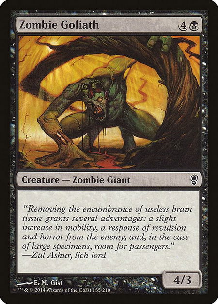 Zombie Goliath - Conspiracy Magic: The Gathering trading card