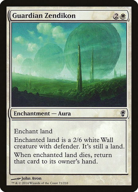Guardian Zendikon - Conspiracy Magic: The Gathering trading card