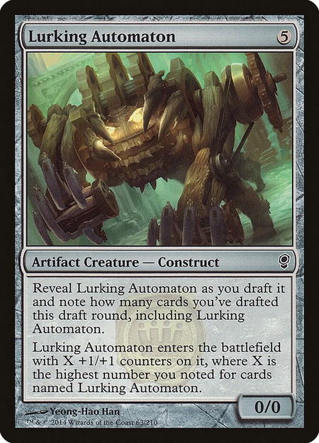 Lurking Automaton - Conspiracy Magic: The Gathering trading card