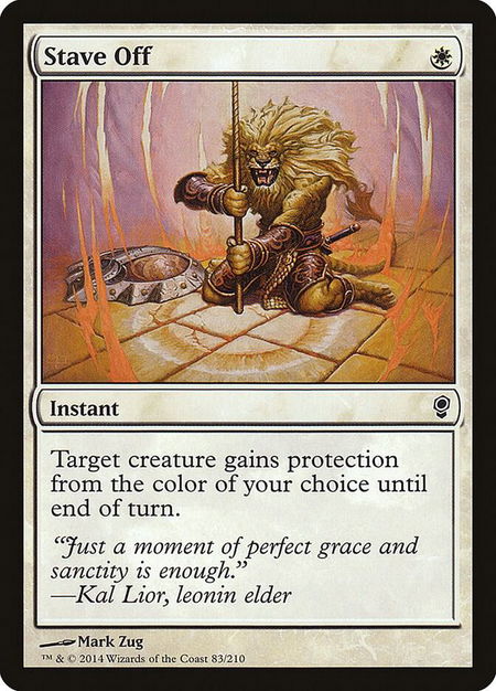 Stave Off - Conspiracy Magic: The Gathering trading card