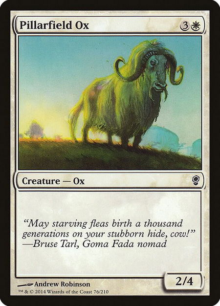 Pillarfield Ox - Conspiracy Magic: The Gathering trading card