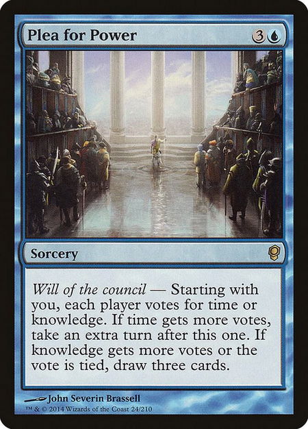 Plea for Power - Conspiracy Magic: The Gathering trading card