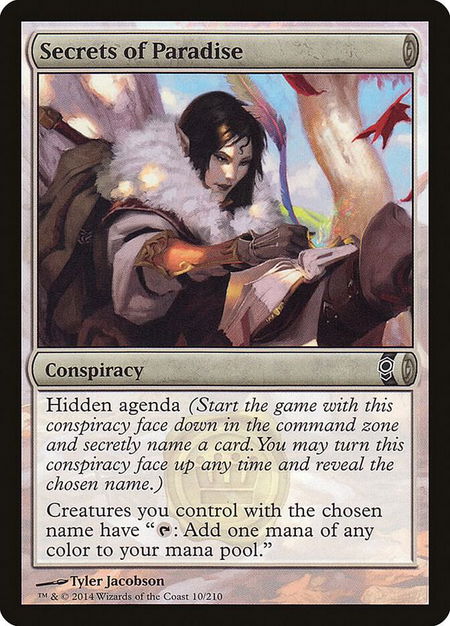 Secrets of Paradise - Conspiracy Magic: The Gathering trading card