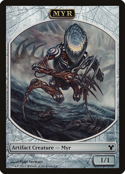 Myr // Spirit Double-Sided Token - Magic Modern Event Deck Magic: The Gathering trading card