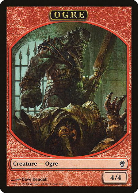 Ogre Token - Conspiracy Magic: The Gathering trading card