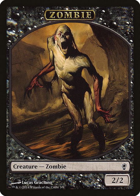 Zombie Token - Conspiracy Magic: The Gathering trading card