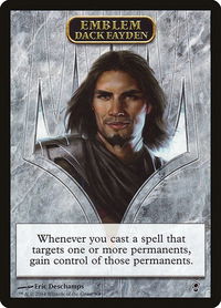 Emblem - Dack Fayden - Conspiracy (CNS) #9 - Token Magic: The Gathering Trading Card